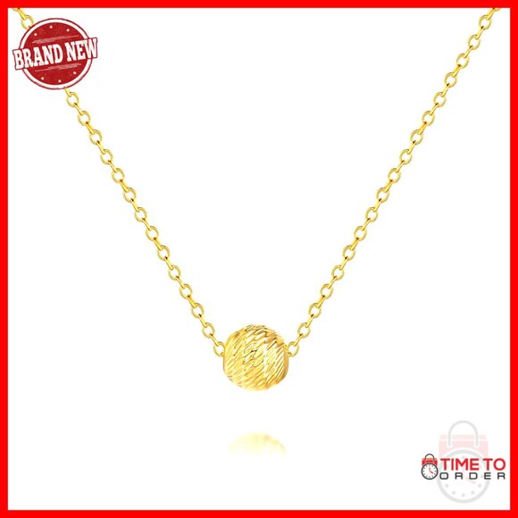 14K Gold Pendant Necklace Dainty Elegant Minimal Chain Jewelry Women's